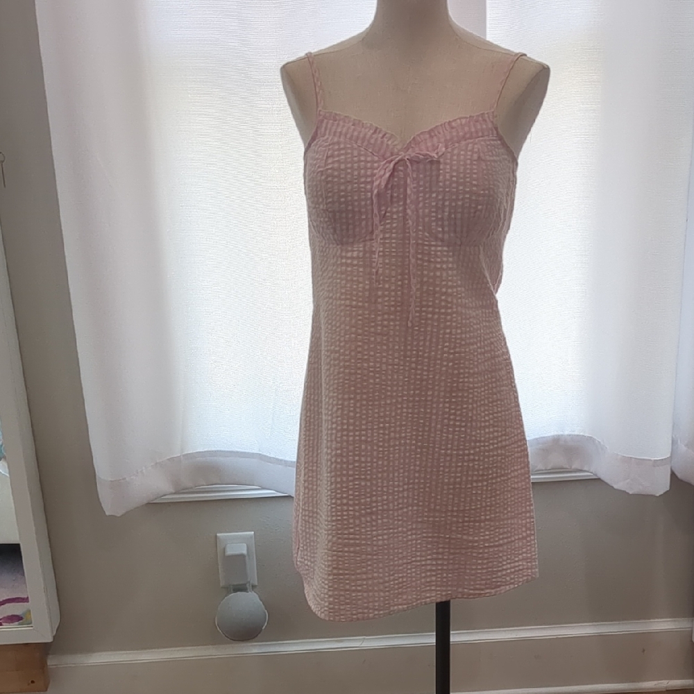 No Boundaries Pink Textured Chemise
